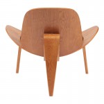 Πολυθρόνα Vilma pakoworld PU μαύρο- plywood καρυδί 90x76.5x74.5εκ