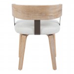 Πολυθρόνα Anesy pakoworld μέταλλο-ξύλο με ύφασμα σε μπεζ απόχρωση 53.5x51x72εκ