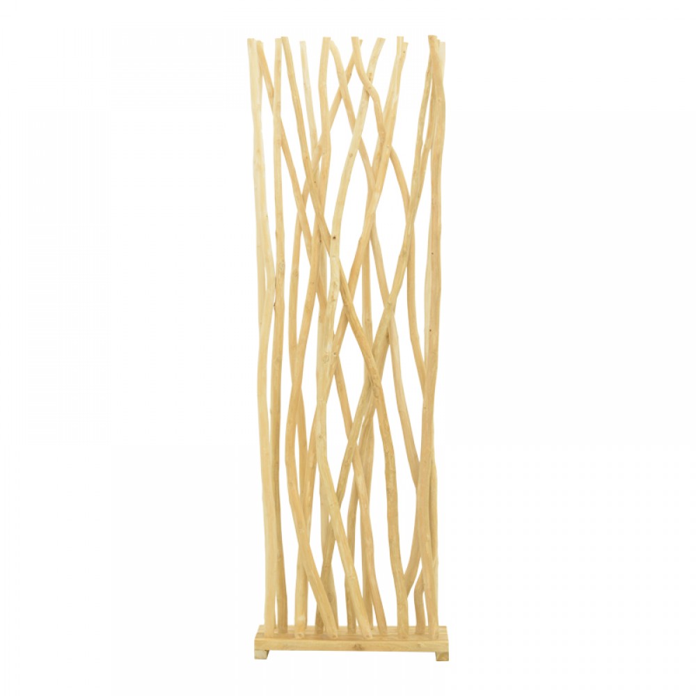 Διακοσμητικό δαπέδου Jati pakoworld teak ξύλο σε φυσική απόχρωση 60x20x190εκ