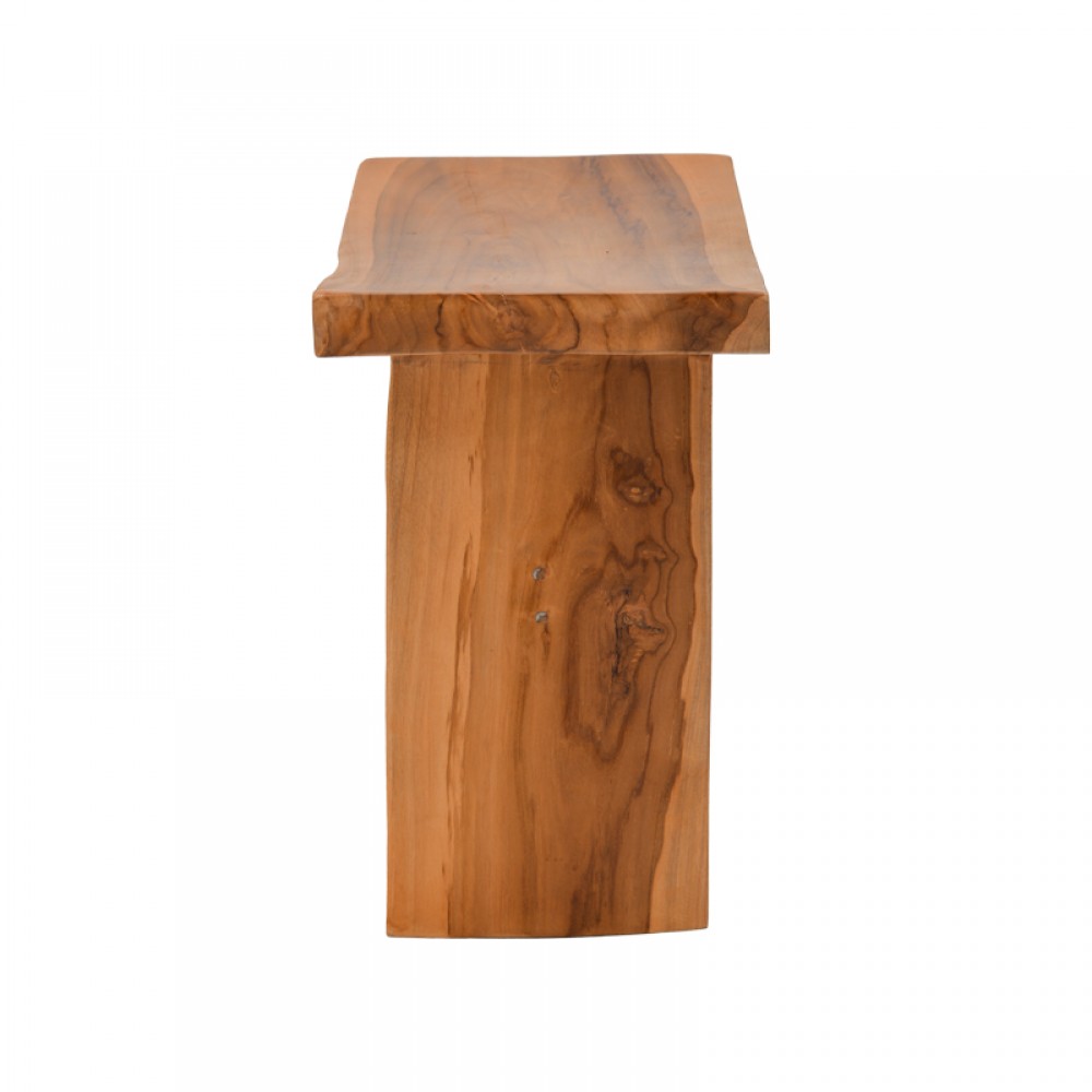 Σκαμπό Borbe pakoworld teak ξύλο σε φυσική απόχρωση 45x28x45εκ