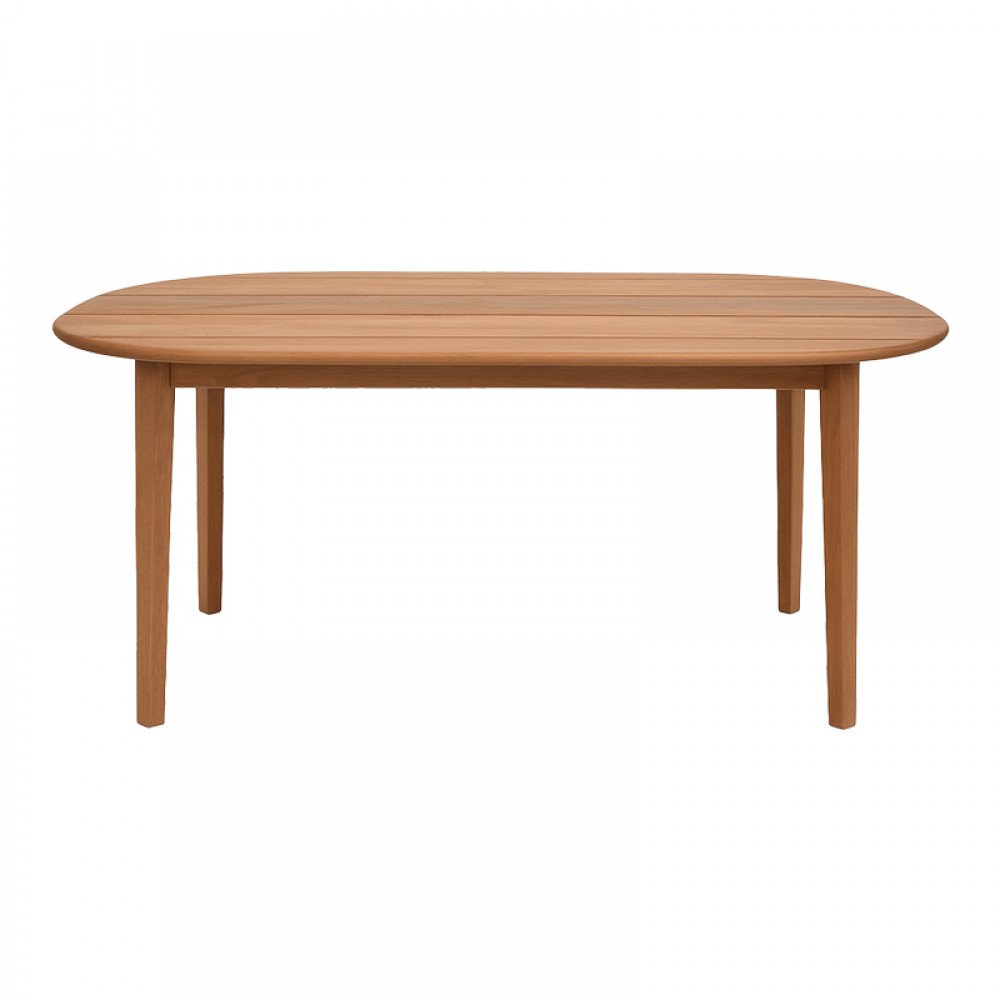 Τραπέζι Skyl pakoworld teak ξύλο σε φυσική απόχρωση 190x90x75εκ