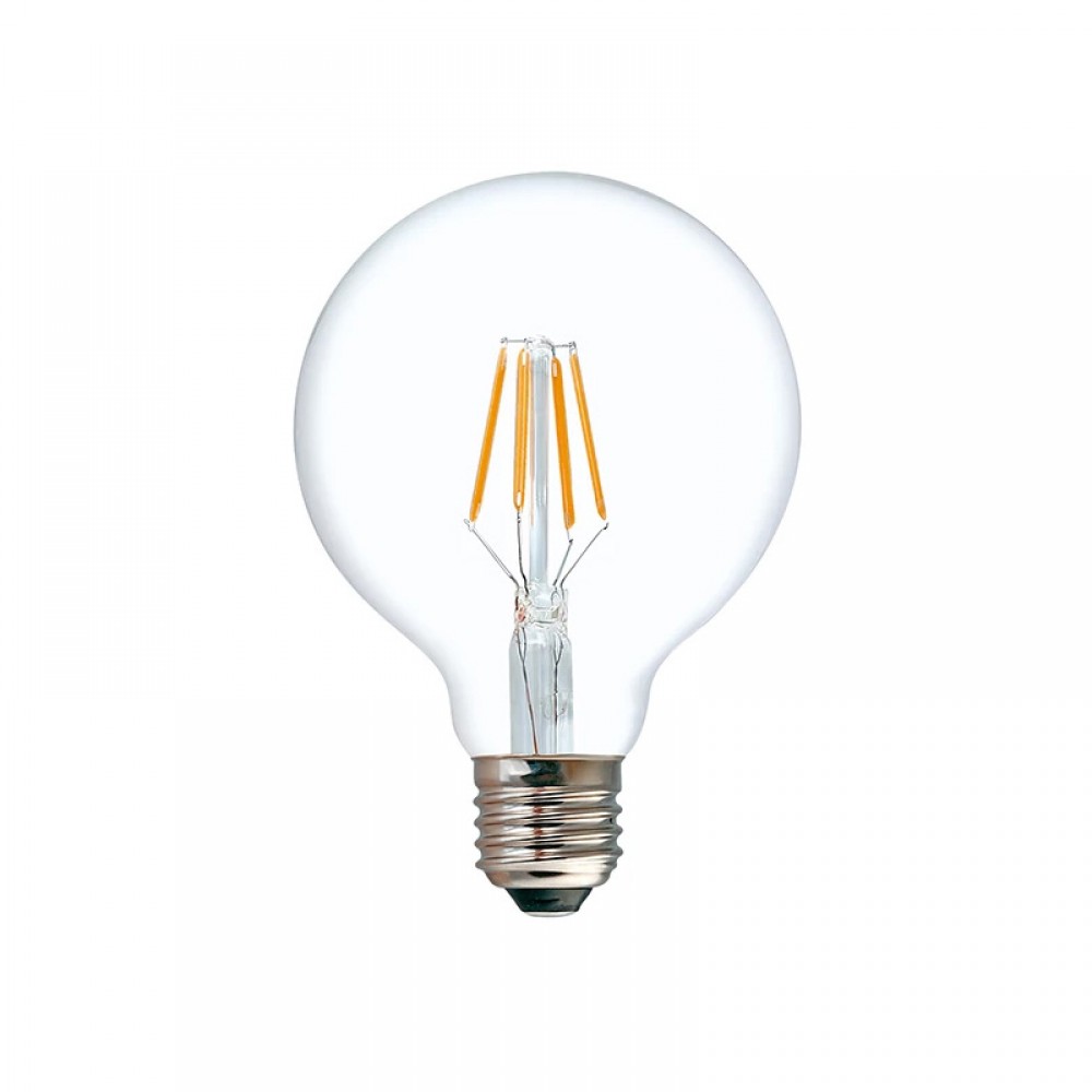 Λαμπτήρας LED G80 Bulb pakoworld 4W E27 3000K 200-220V clear
