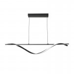 Φωτιστικό οροφής Infinity pakoworld led μέταλλο μαύρο 120x12x150εκ