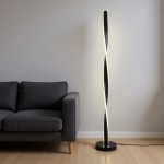 Φωτιστικό δαπέδου Jounko pakoworld led μαύρο μεταλλικό Φ20x130εκ