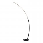 Φωτιστικό δαπέδου Archer pakoworld led μαύρο μεταλλικό 70x28x165εκ
