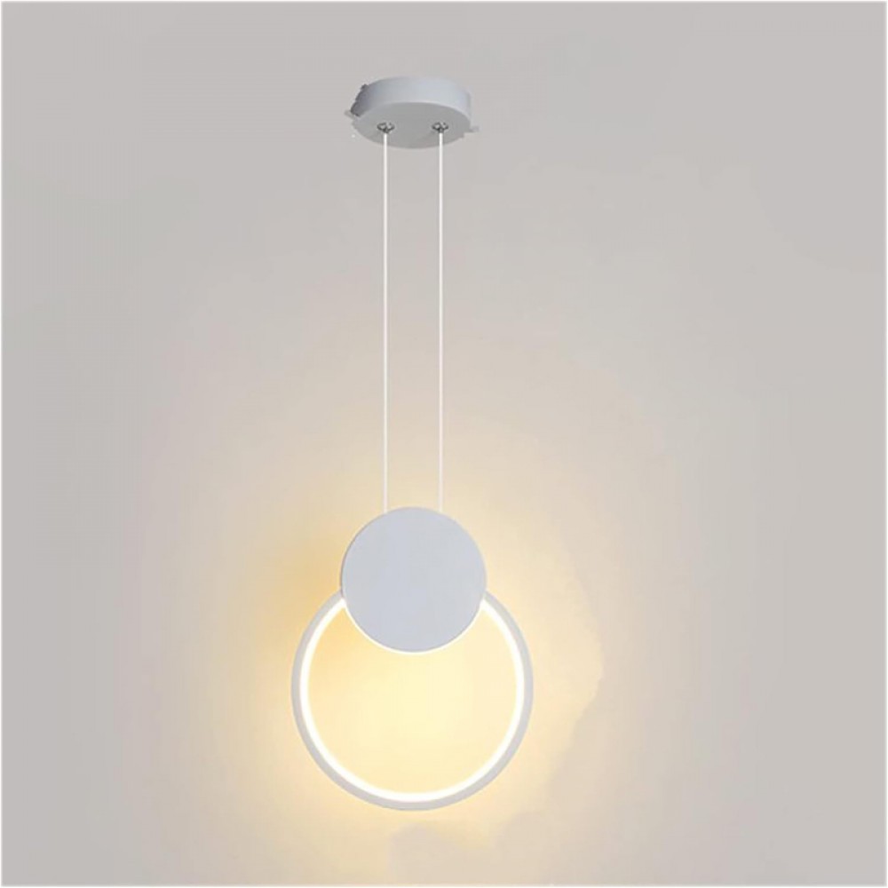 Φωτιστικό οροφής Ganden pakoworld led λευκό μεταλλικό Φ26,5x20εκ