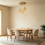 Φωτιστικό οροφής τρίφωτο Denma pakoworld E27 χρυσό μεταλλικό με PP Φ40x120εκ