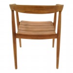 Πολυθρόνα Noody pakoworld teak ξύλο σε φυσική απόχρωση 58x54x75εκ