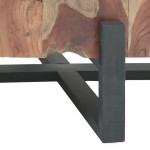 Τραπέζι σαλονιού Borth Inart teak ξύλο σε φυσική απόχρωση 135x90x40εκ