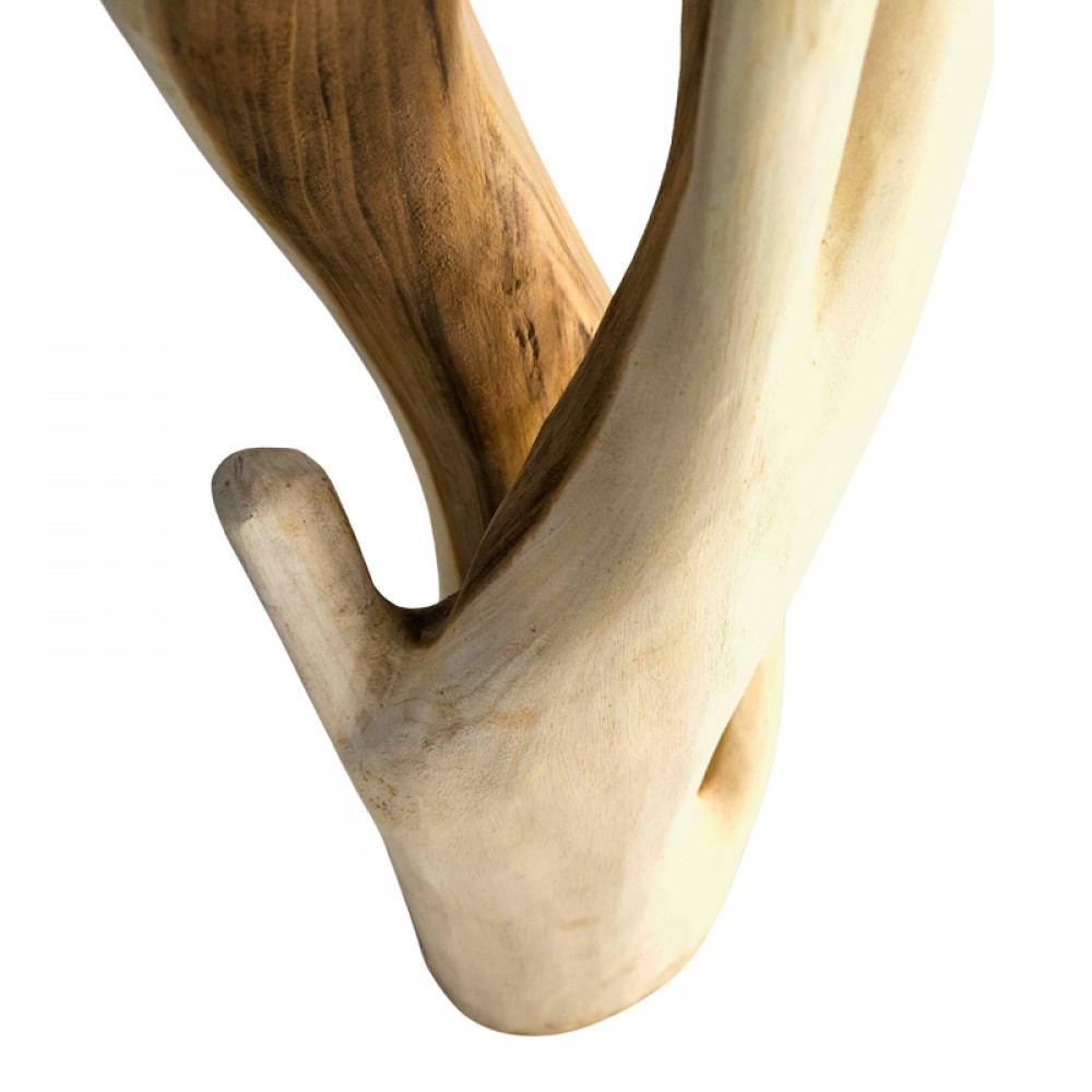 Καλόγερος Joint pakoworld suar ξύλο σε φυσική απόχρωση 30x30x200εκ