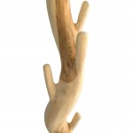 Καλόγερος Renzo pakoworld suar ξύλο σε φυσική απόχρωση 30x30x200εκ