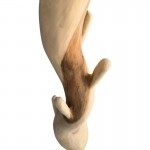 Καλόγερος Renzo pakoworld suar ξύλο σε φυσική απόχρωση 30x30x200εκ