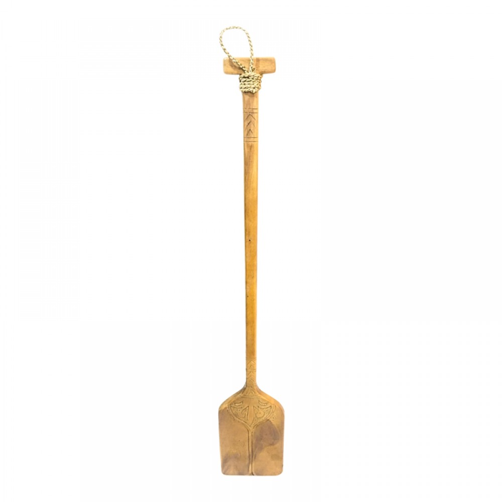 Διακοσμητικό τοίχου κουπί Paddly Inart μαόνι ξύλο σε φυσική απόχρωση 20x3x120εκ