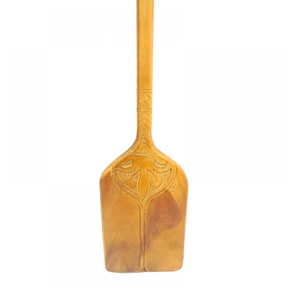 Διακοσμητικό τοίχου κουπί Paddly Inart μαόνι ξύλο σε φυσική απόχρωση 20x3x120εκ