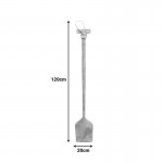 Διακοσμητικό τοίχου κουπί Paddly Inart μαόνι ξύλο σε φυσική απόχρωση 20x3x120εκ