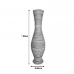 Βάζο Virnia Inart pe rattan σε φυσική απόχρωση Φ40x100εκ