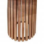 Τραπέζι Kenda Ι pakoworld mindi ξύλο σε φυσική απόχρωση Φ120x75εκ