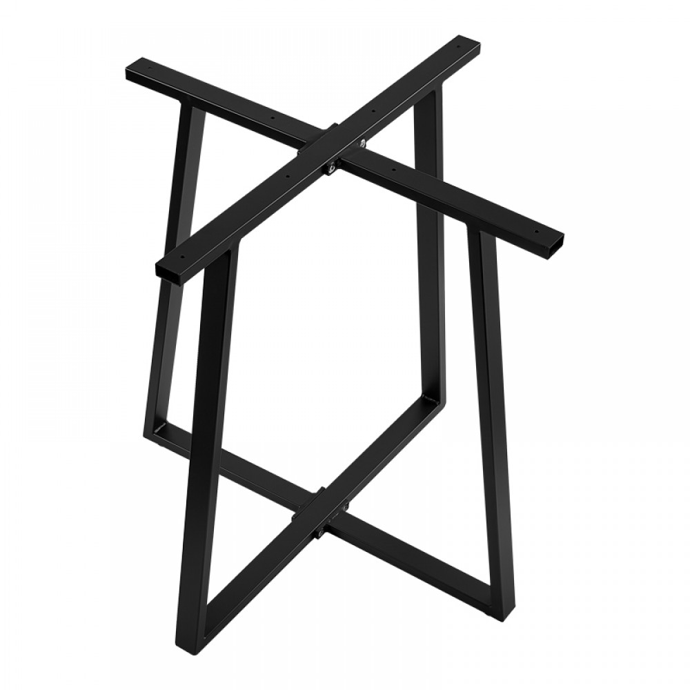 Βάση τραπεζιού μπαρ Mulbe I pakoworld μεταλλική σε μαύρη απόχρωση 50x50x90εκ