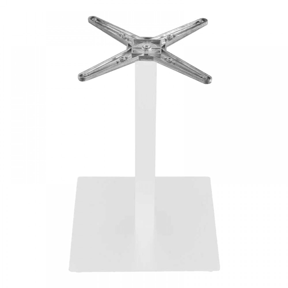 Βάση τραπεζιού Thonor pakoworld μεταλλική σε λευκή απόχρωση 48x48x73εκ