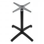 Βάση τραπεζιού Levo pakoworld μεταλλική σε μαύρη απόχρωση 69x69x73εκ