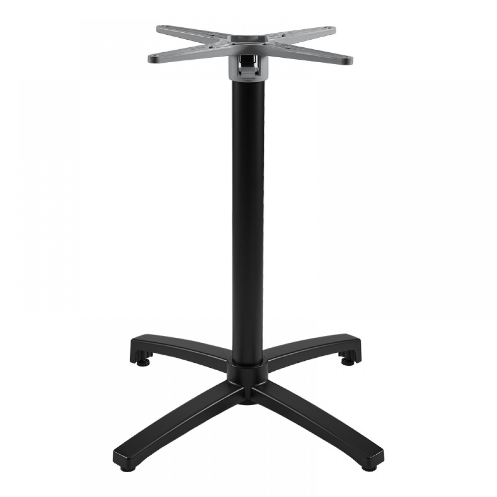 Βάση τραπεζιού Levo pakoworld μεταλλική σε μαύρη απόχρωση 69x69x73εκ