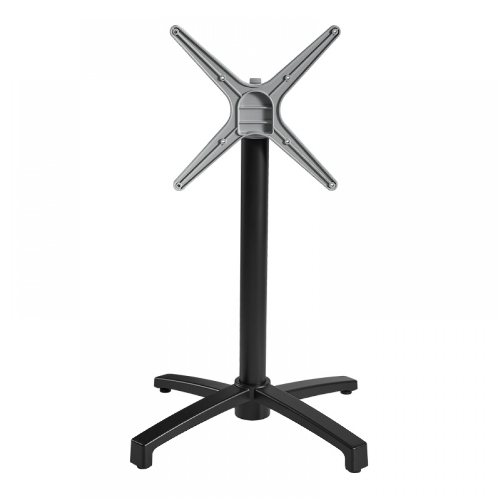 Βάση τραπεζιού Levo pakoworld μεταλλική σε μαύρη απόχρωση 69x69x73εκ
