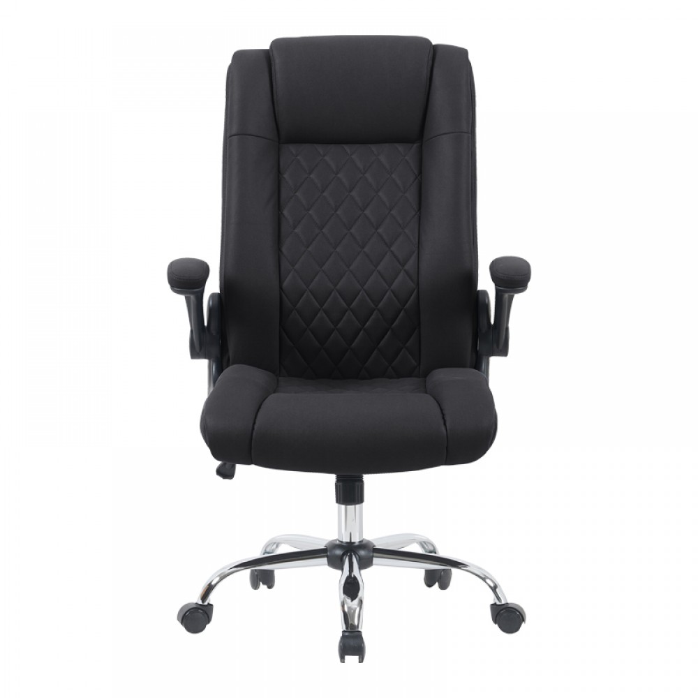 Καρέκλα γραφείου διευθυντη Kesla pakoworld PES μαύρo 65x65x113-121εκ