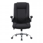 Καρέκλα γραφείου διευθυντη Kesla pakoworld PES μαύρo 65x65x113-121εκ