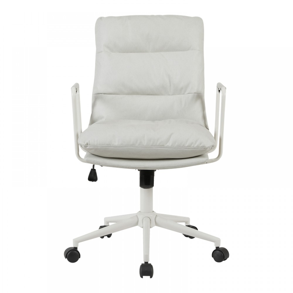 Καρέκλα γραφείου διευθυντη Kreno pakoworld PES γκρι 56x67x89-97εκ