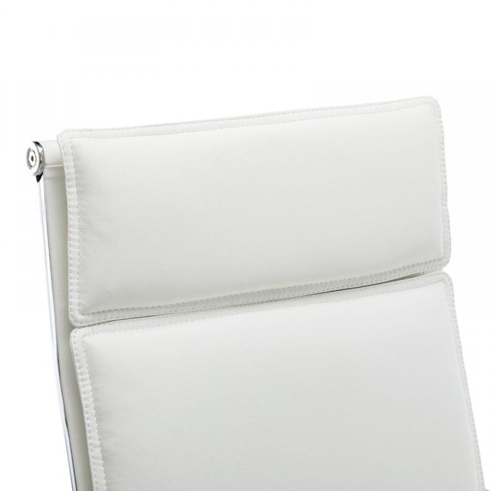 Καρέκλα γραφείου διευθυντη Mavel pakoworld PU λευκό 55x62x100-110εκ