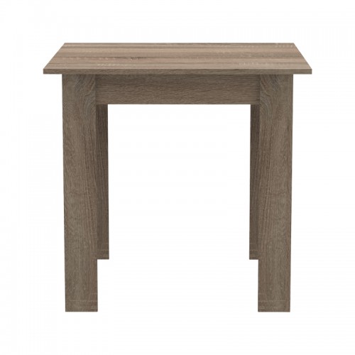 Τραπέζι Manka I pakoworld σε sonoma truffle απόχρωση 80x80x77εκ