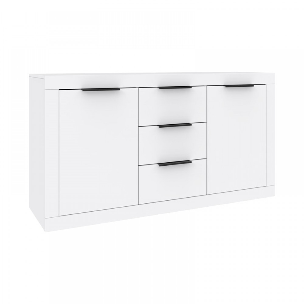 Μπουφές Doha pakoworld σε λευκή απόχρωση 150x45x80.5εκ