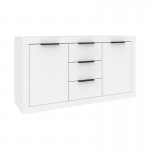 Μπουφές Doha pakoworld σε λευκή απόχρωση 150x45x80.5εκ