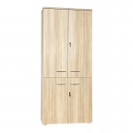 Ντουλάπα γραφείου Armadi pakoworld σε oak-μπεζ 80x40x200εκ