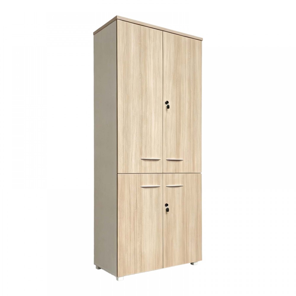 Ντουλάπα γραφείου Armadi pakoworld σε oak-μπεζ 80x40x200εκ
