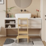 Παιδικός πύργος εκμάθησης Chiquel pakoworld τ. Montessori ξύλο σε φυσική απόχρωση 45.7x51x90εκ