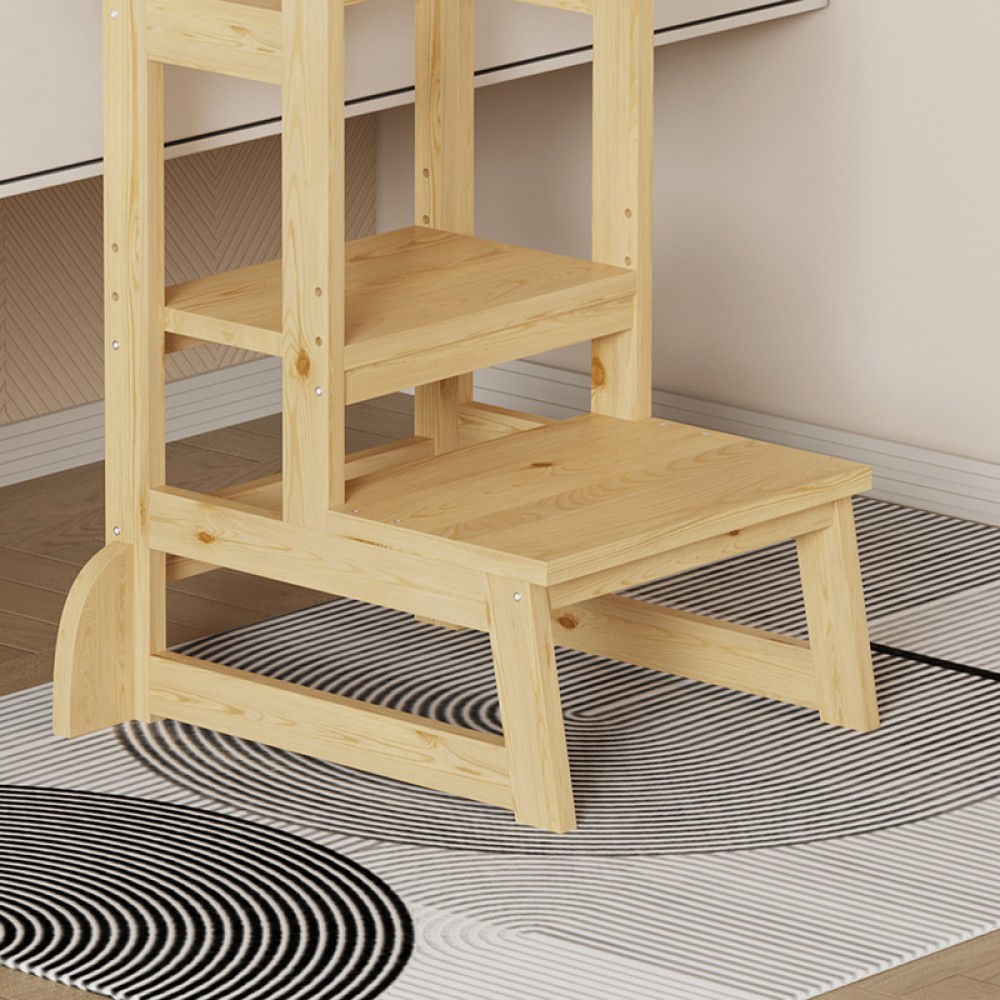 Παιδικός πύργος εκμάθησης Chiquel pakoworld τ. Montessori ξύλο σε φυσική απόχρωση 45.7x51x90εκ