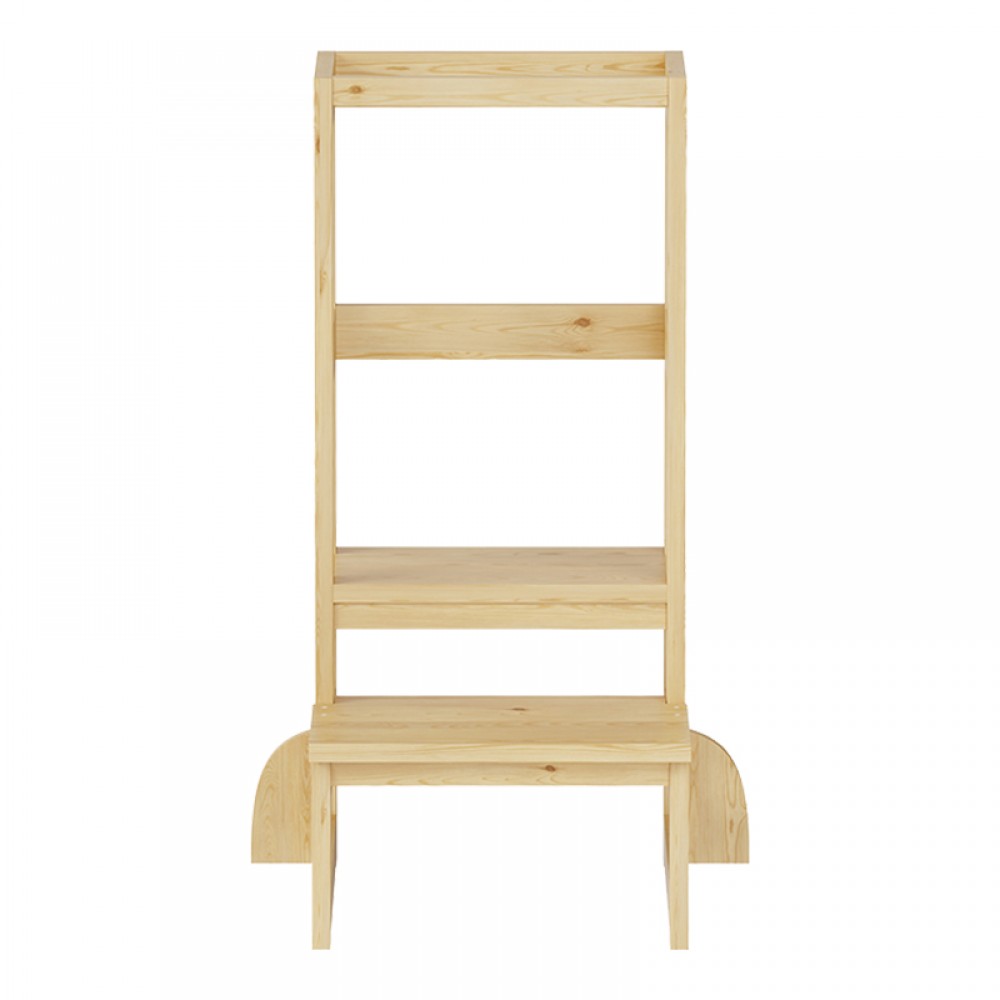 Παιδικός πύργος εκμάθησης Chiquel pakoworld τ. Montessori ξύλο σε φυσική απόχρωση 45.7x51x90εκ