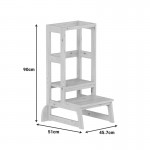 Παιδικός πύργος εκμάθησης Chiquel pakoworld τ. Montessori ξύλο σε φυσική απόχρωση 45.7x51x90εκ