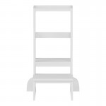 Παιδικός πύργος εκμάθησης Chiquel pakoworld τ. Montessori ξύλο σε λευκή απόχρωση 45.7x51x90εκ