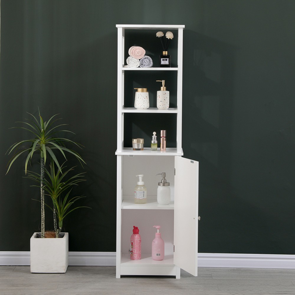 Ντουλάπι-στήλη Larben pakoworld mdf λευκό 40x33x150εκ