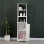 Ντουλάπι-στήλη Larben pakoworld mdf λευκό 40x33x150εκ