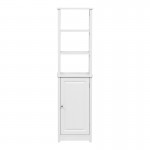 Ντουλάπι-στήλη Larben pakoworld mdf λευκό 40x33x150εκ