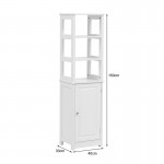 Ντουλάπι-στήλη Larben pakoworld mdf λευκό 40x33x150εκ
