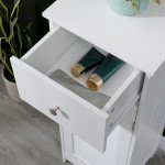 Ντουλάπι-στήλη Chesy pakoworld mdf λευκό 32x30x87εκ