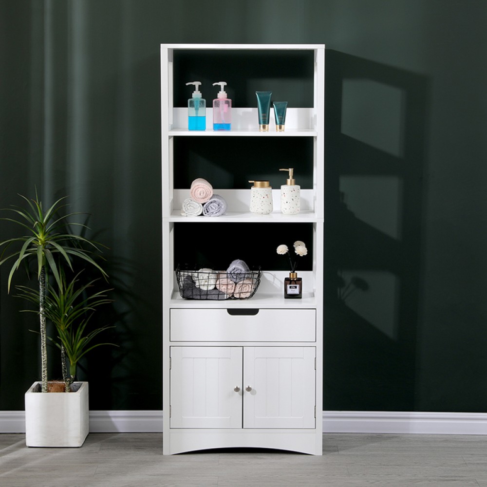 Ντουλάπι-στήλη Sejo pakoworld mdf λευκό 60x32.5x154εκ