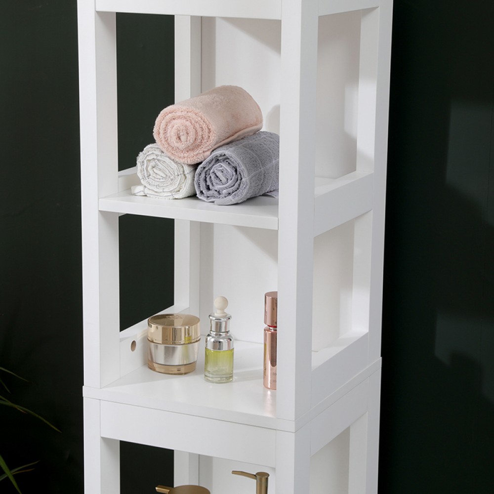 Ντουλάπι-στήλη Kelby pakoworld mdf λευκό 30x30x144εκ