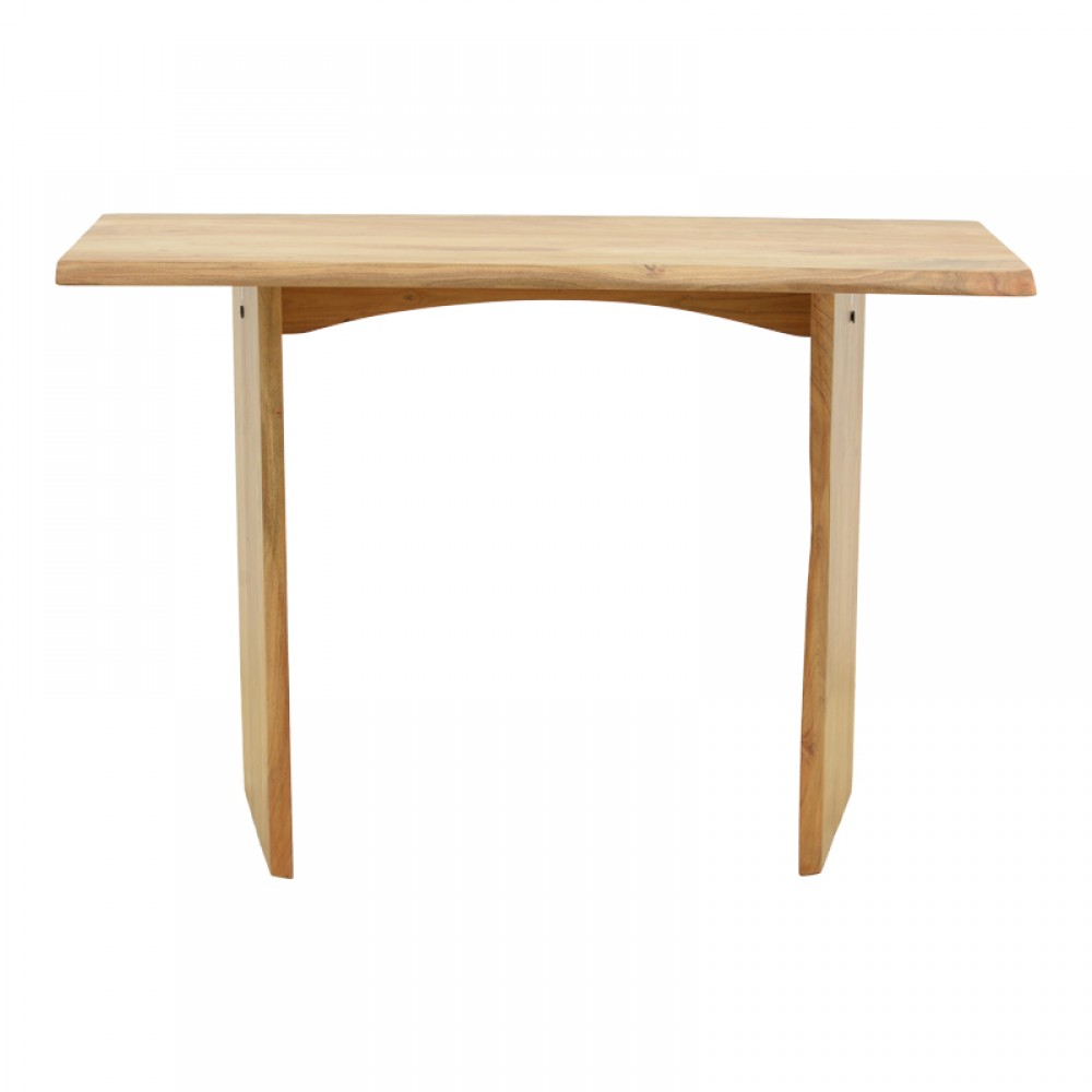 Κονσόλα Mende pakoworld μασίφ ξύλο ακακίας σε φυσική απόχρωση 110x50x76εκ