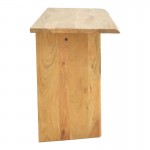 Κονσόλα Mende pakoworld μασίφ ξύλο ακακίας σε φυσική απόχρωση 110x50x76εκ