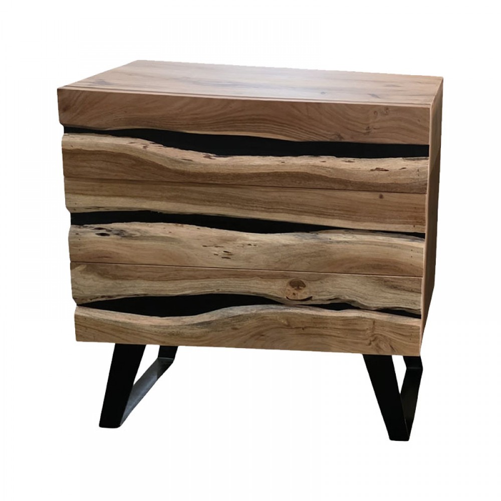 Σετ κρεβατοκάμαρας Imena pakoworld 4τεμ μασίφ ξύλο 160x200εκ